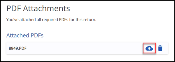 PDF attached - cloud icon